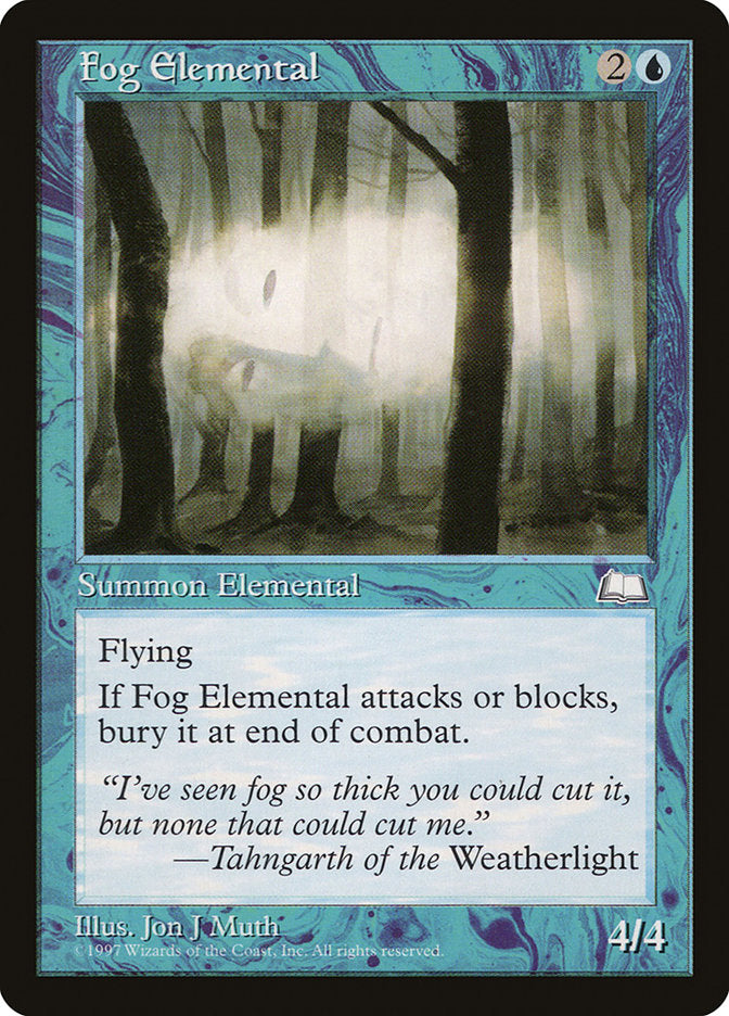 Fog Elemental [Weatherlight] | Game Haven TX