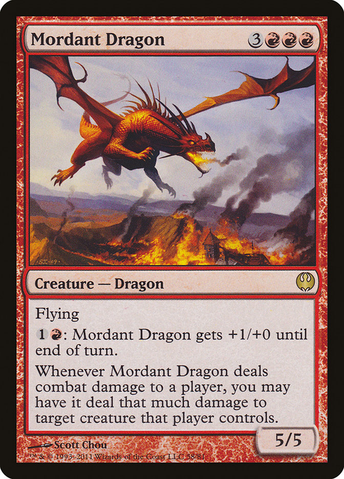 Mordant Dragon [Duel Decks: Knights vs. Dragons] | Game Haven TX