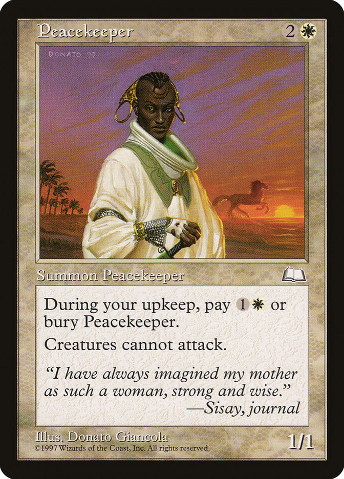 Peacekeeper [Weatherlight] | Game Haven TX