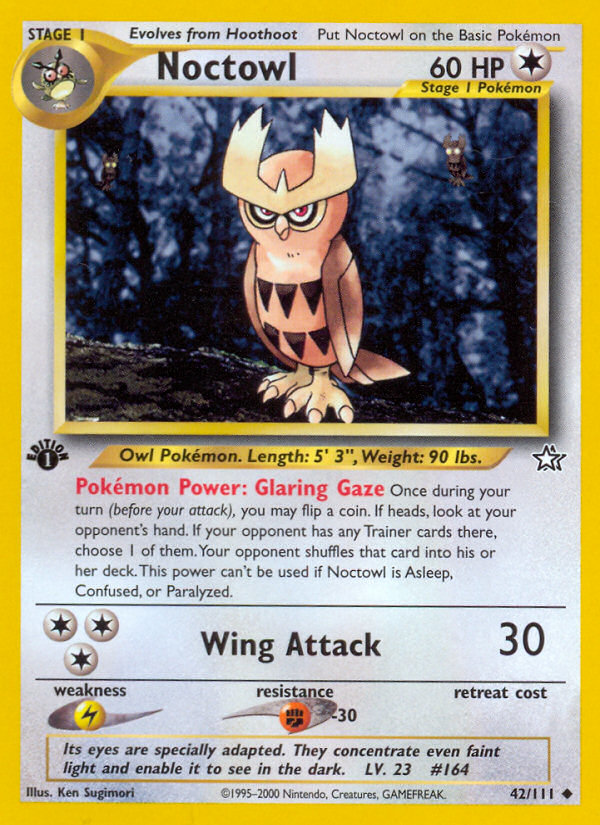 Noctowl (42/111) [Neo Genesis 1st Edition] | Game Haven TX