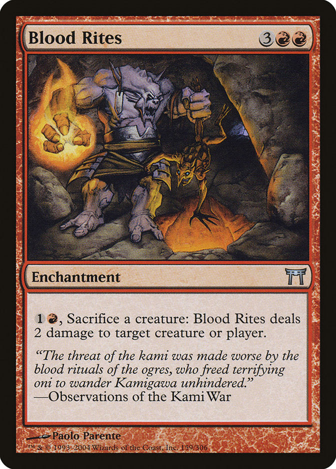 Blood Rites [Champions of Kamigawa] | Game Haven TX