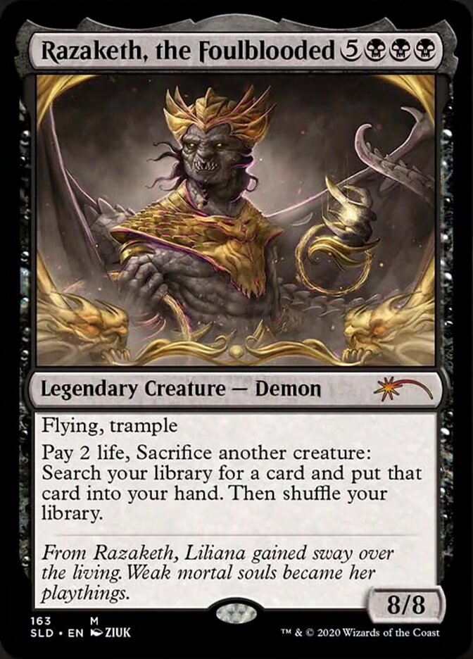 Razaketh, the Foulblooded (Etched Foil) [Secret Lair Drop Series] | Game Haven TX