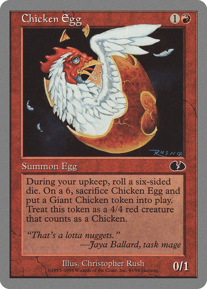 Chicken Egg [Unglued] | Game Haven TX