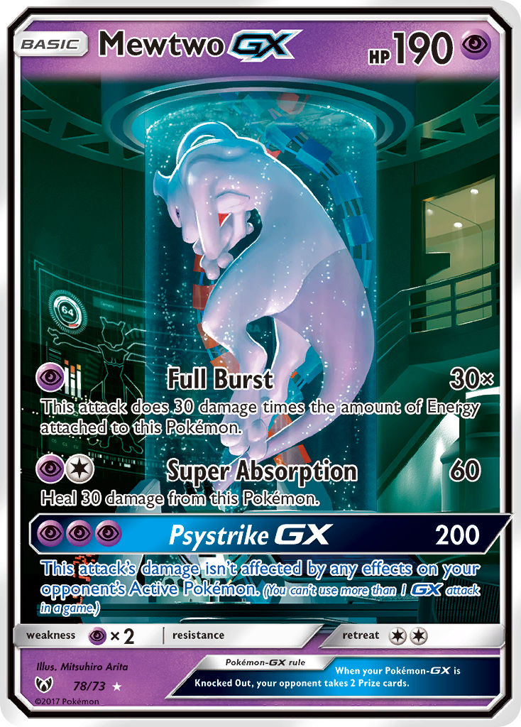 Mewtwo GX (78/73) [Sun & Moon: Shining Legends] | Game Haven TX