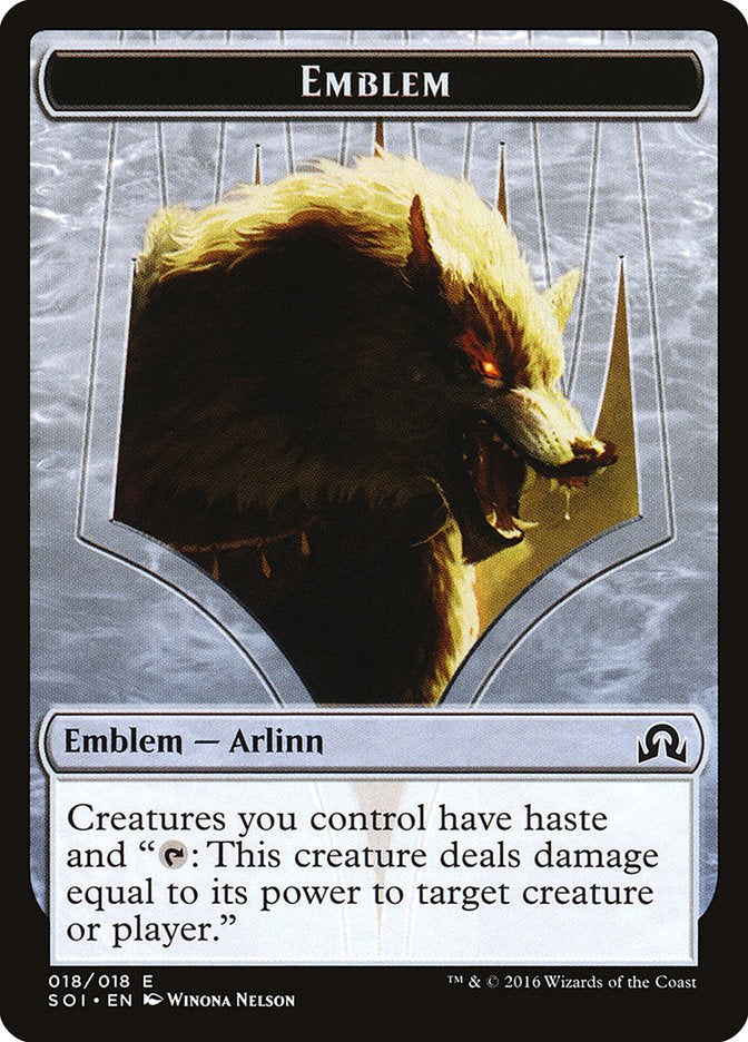 Arlinn Kord Emblem [Shadows over Innistrad Tokens] | Game Haven TX
