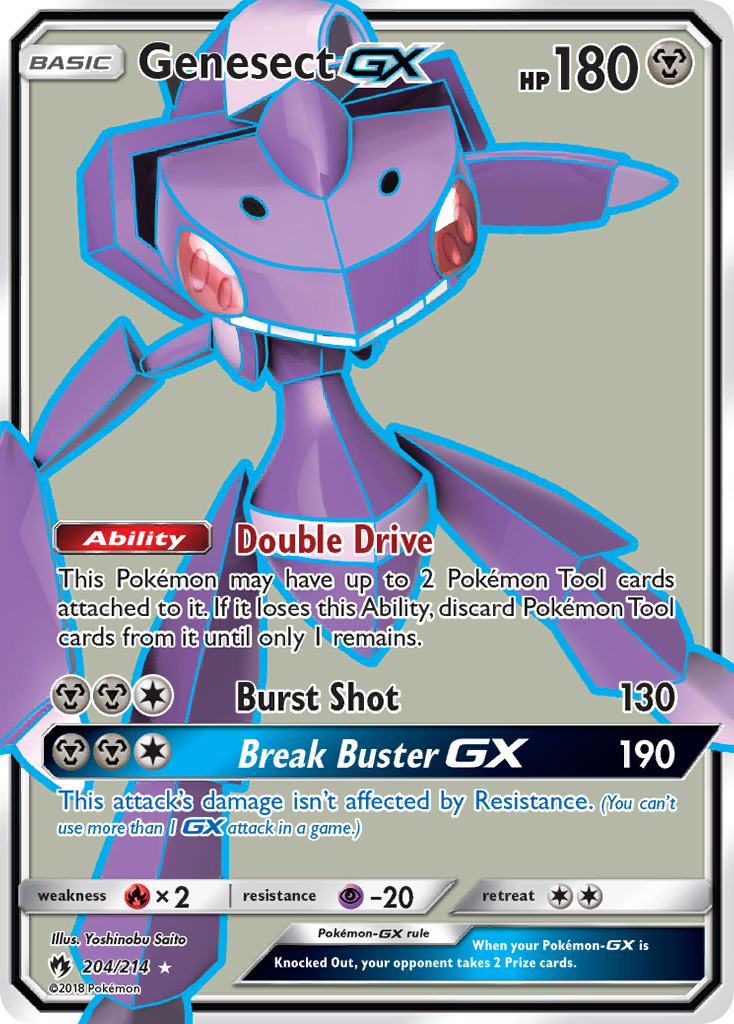 Genesect GX (204/214) [Sun & Moon: Lost Thunder] | Game Haven TX