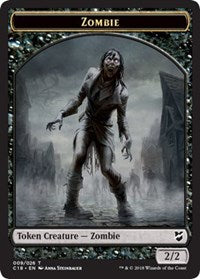 Zombie // Angel Double-sided Token [Commander 2018 Tokens] | Game Haven TX