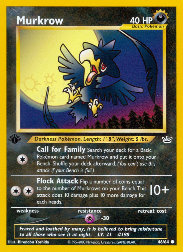 Murkrow (46/64) [Neo Revelation 1st Edition] | Game Haven TX