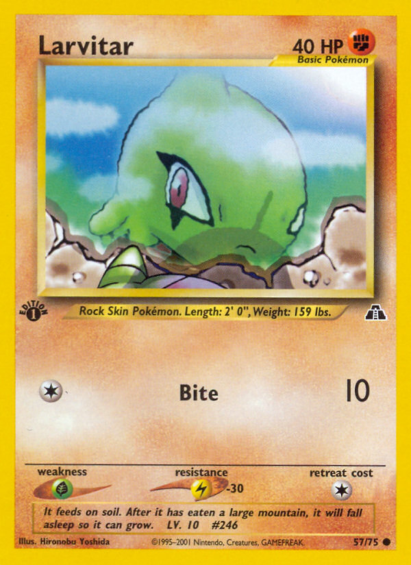 Larvitar (57/75) [Neo Discovery 1st Edition] | Game Haven TX