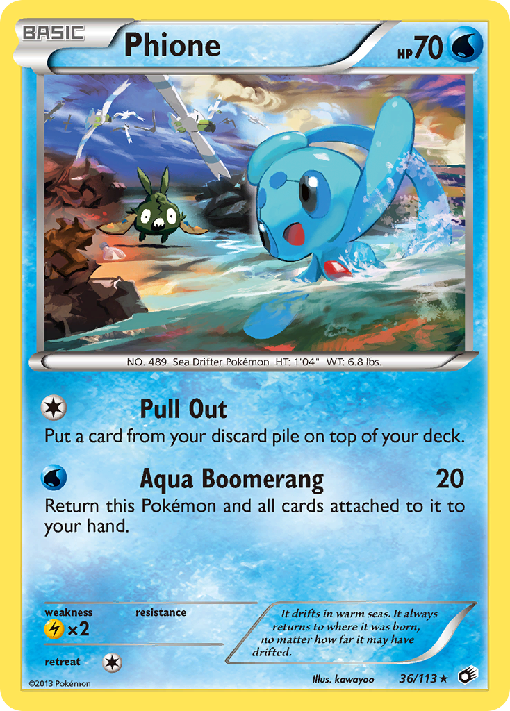 Phione (36/113) [Black & White: Legendary Treasures] | Game Haven TX