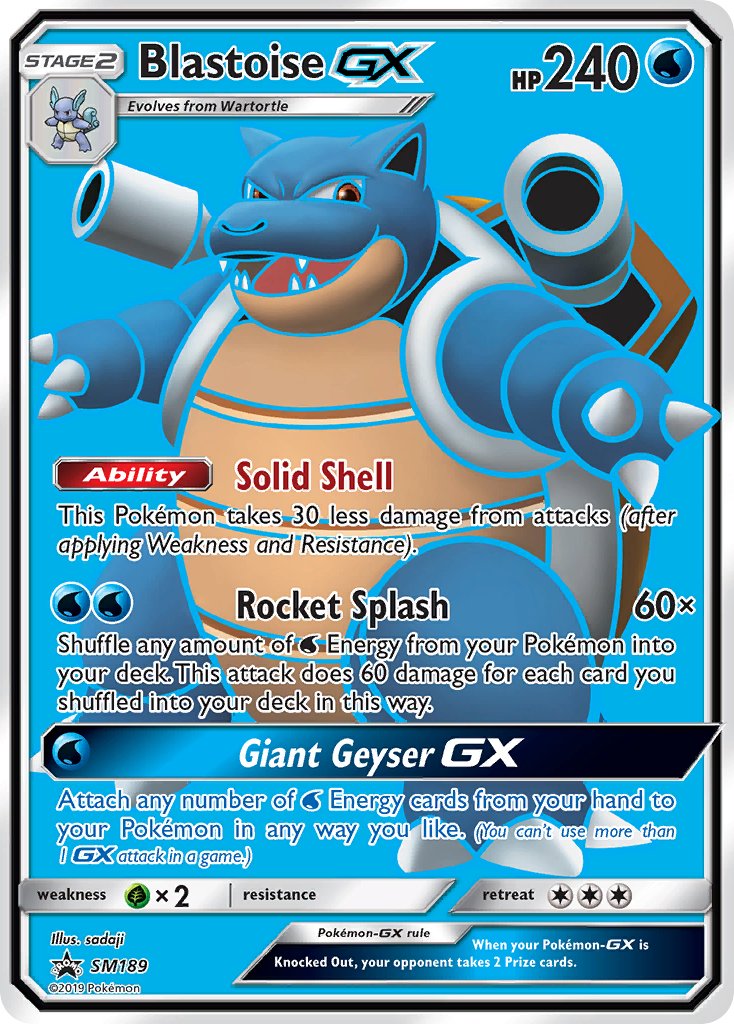 Blastoise GX (SM189) [Sun & Moon: Black Star Promos] | Game Haven TX