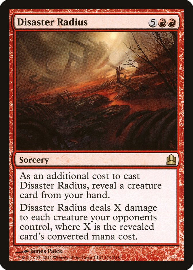 Disaster Radius [Commander 2011] | Game Haven TX
