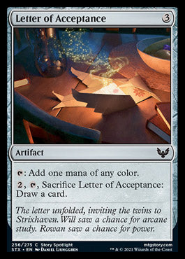 Letter of Acceptance [Strixhaven: School of Mages] | Game Haven TX