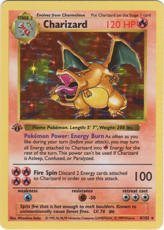 Charizard (4/102) (Shadowless) [Base Set 1st Edition] | Game Haven TX