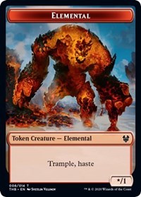 Elemental // Satyr Double-sided Token [Theros Beyond Death Tokens] | Game Haven TX