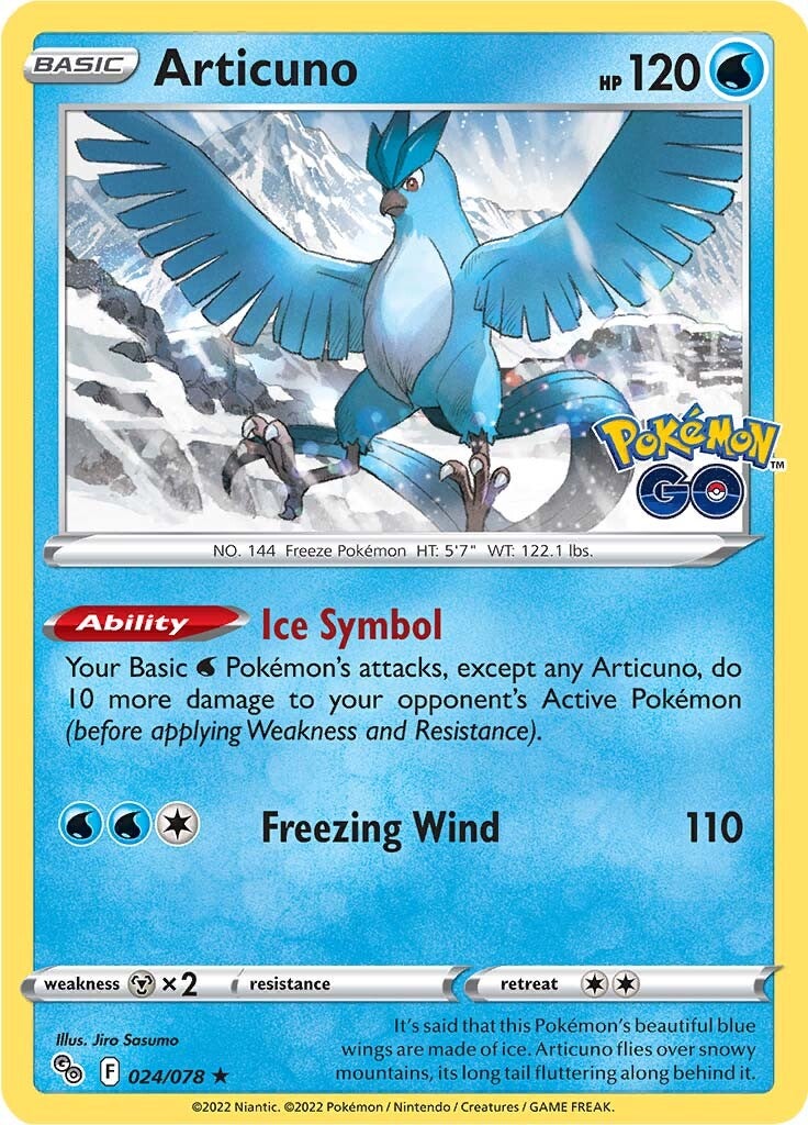 Articuno (024/078) [Pokémon GO] | Game Haven TX