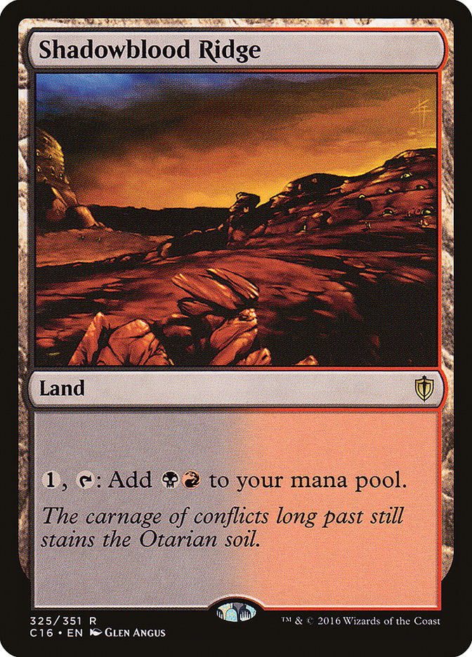Shadowblood Ridge [Commander 2016] | Game Haven TX