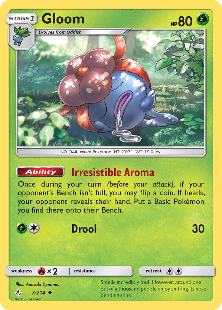 Gloom (7/214) [Sun & Moon: Unbroken Bonds] | Game Haven TX