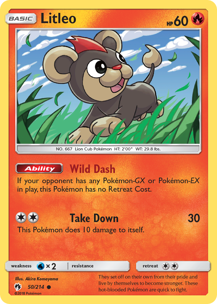 Litleo (50/214) [Sun & Moon: Lost Thunder] | Game Haven TX