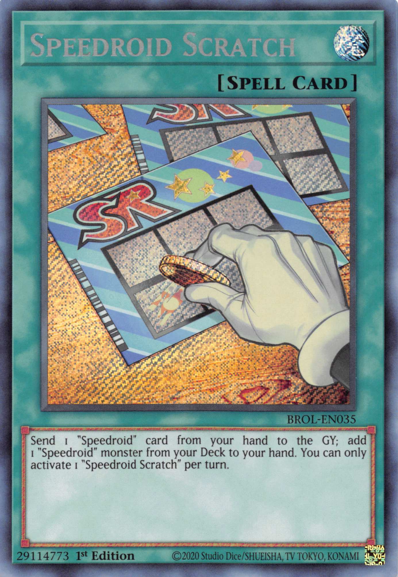 Speedroid Scratch [BROL-EN035] Secret Rare | Game Haven TX