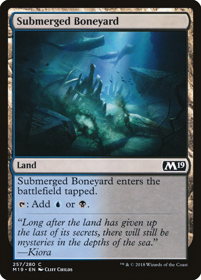 Submerged Boneyard [Core Set 2019] | Game Haven TX