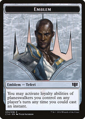Teferi, Temporal Archmage Emblem // Zombie (011/036) Double-sided Token [Commander 2014 Tokens] | Game Haven TX