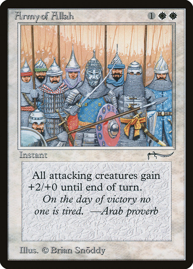 Army of Allah (Dark Mana Cost) [Arabian Nights] | Game Haven TX