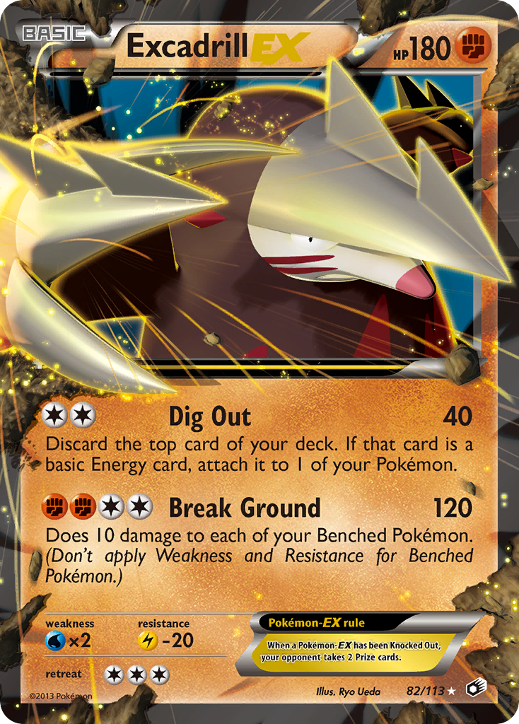 Excadrill EX (82/113) [Black & White: Legendary Treasures] | Game Haven TX