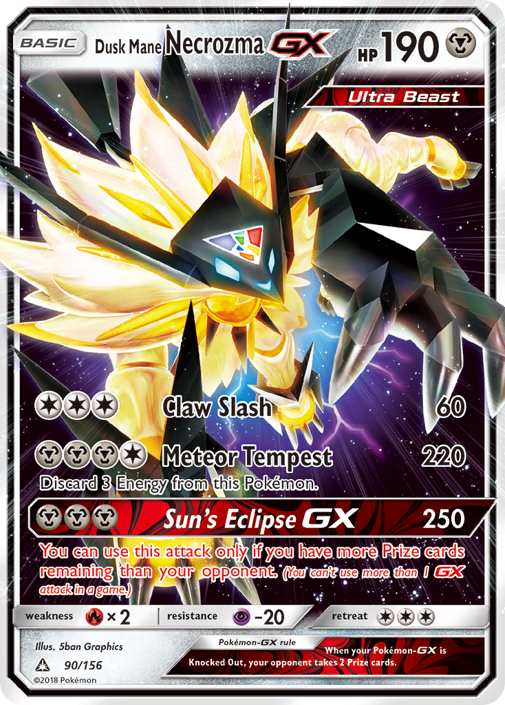 Dusk Mane Necrozma GX (90/156) [Sun & Moon: Ultra Prism] | Game Haven TX