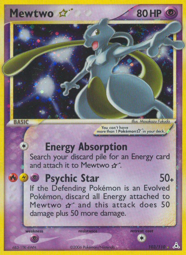 Mewtwo Star (103/110) [EX: Holon Phantoms] | Game Haven TX