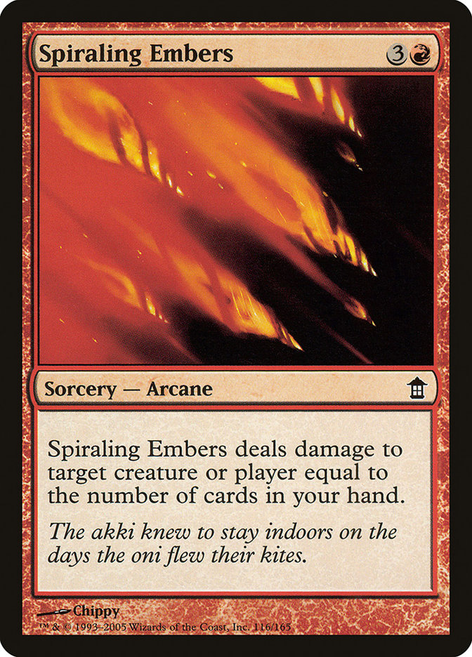 Spiraling Embers [Saviors of Kamigawa] | Game Haven TX