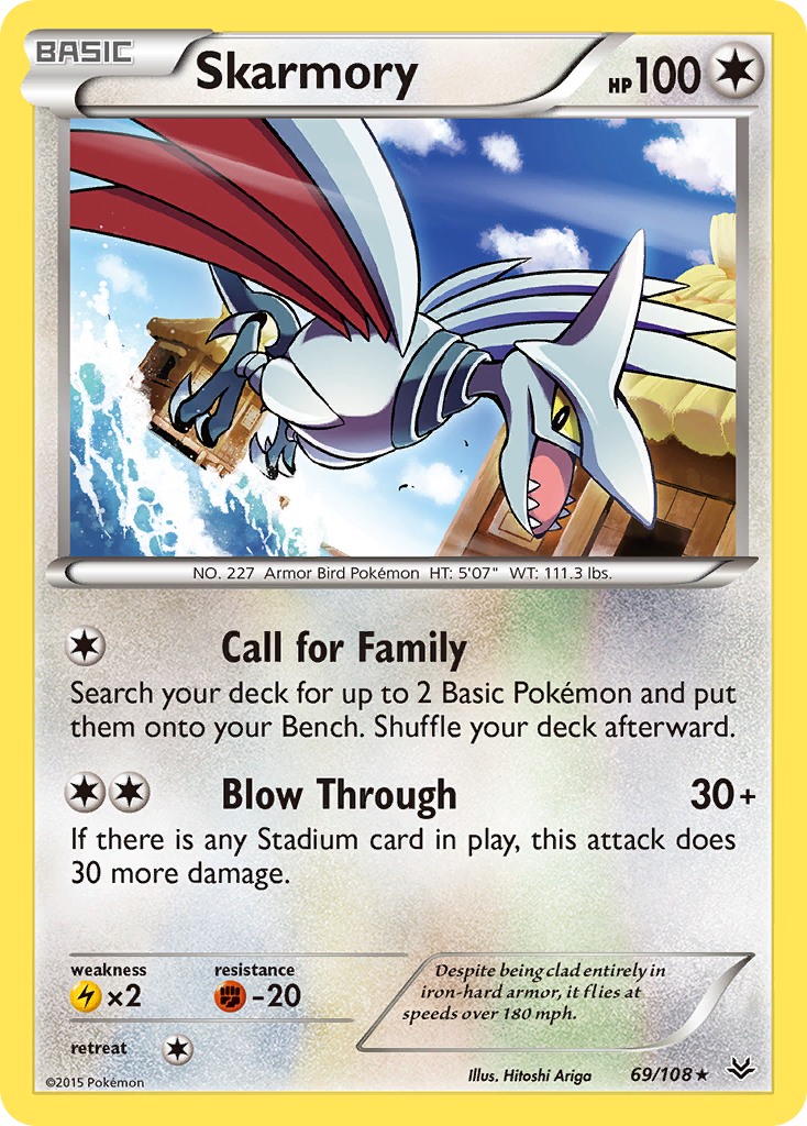Skarmory (69/108) [XY: Roaring Skies] | Game Haven TX