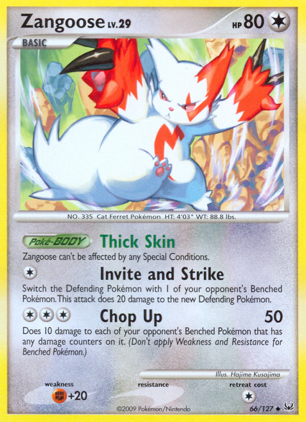 Zangoose (66/127) [Platinum: Base Set] | Game Haven TX