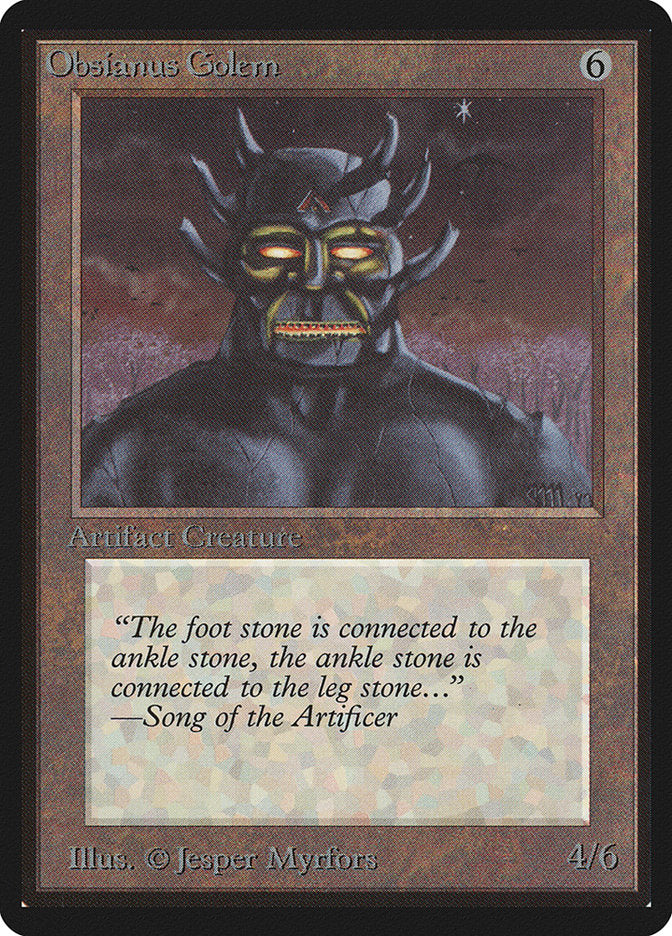Obsianus Golem [Limited Edition Beta] | Game Haven TX