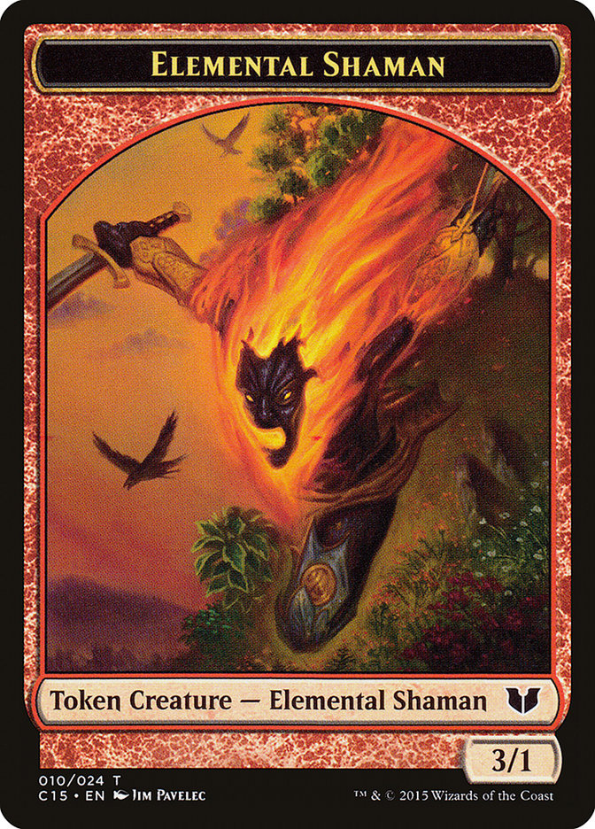Elemental Shaman // Shapeshifter Double-Sided Token [Commander 2015 Tokens] | Game Haven TX
