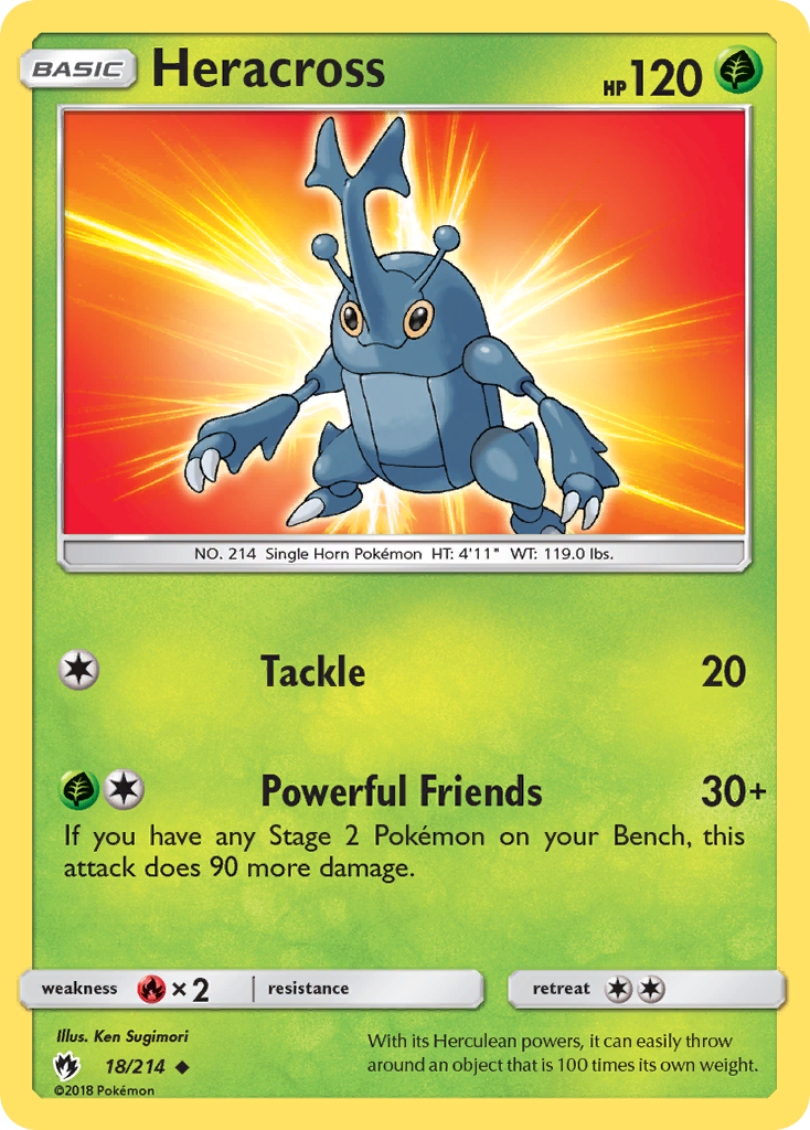 Heracross (18/214) [Sun & Moon: Lost Thunder] | Game Haven TX
