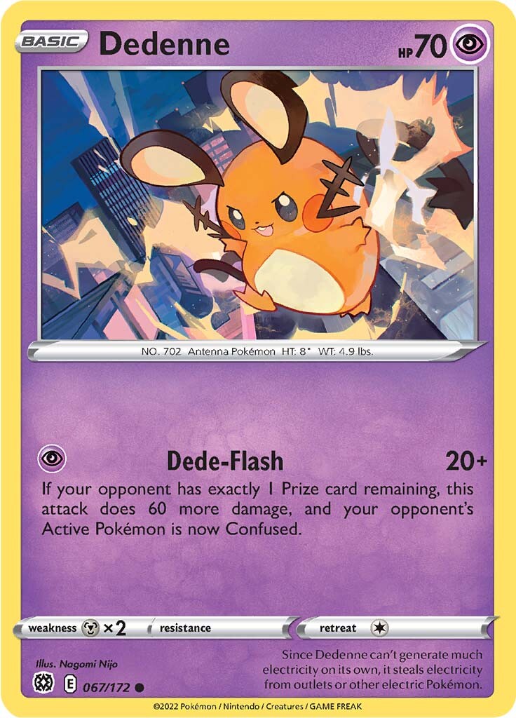 Dedenne (067/172) [Sword & Shield: Brilliant Stars] | Game Haven TX