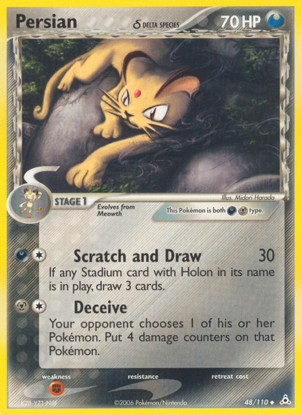 Persian (48/110) (Delta Species) [EX: Holon Phantoms] | Game Haven TX