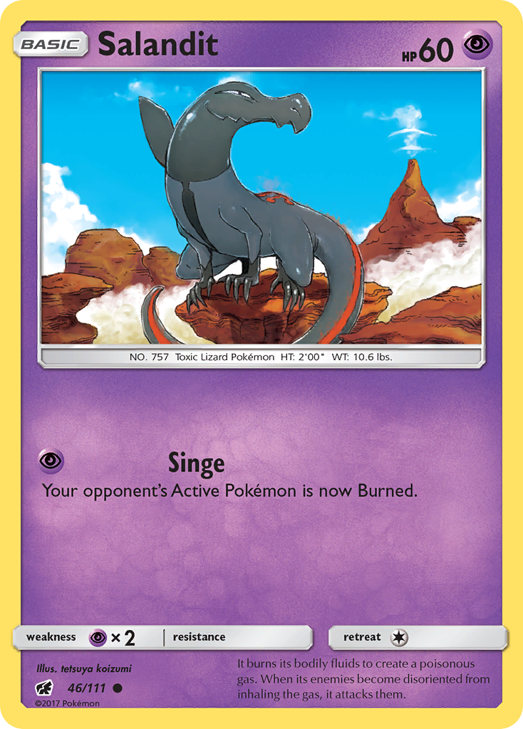 Salandit (46/111) [Sun & Moon: Crimson Invasion] | Game Haven TX