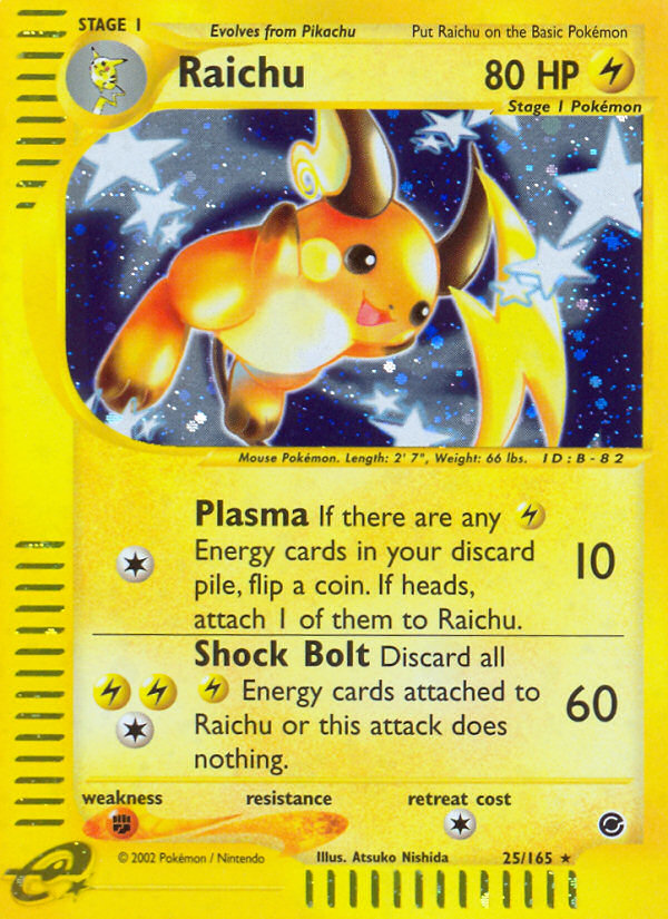 Raichu (25/165) [Expedition: Base Set] | Game Haven TX