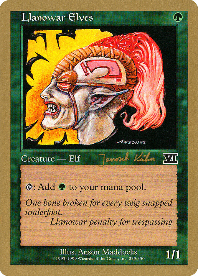 Llanowar Elves (Janosch Kuhn) [World Championship Decks 2000] | Game Haven TX
