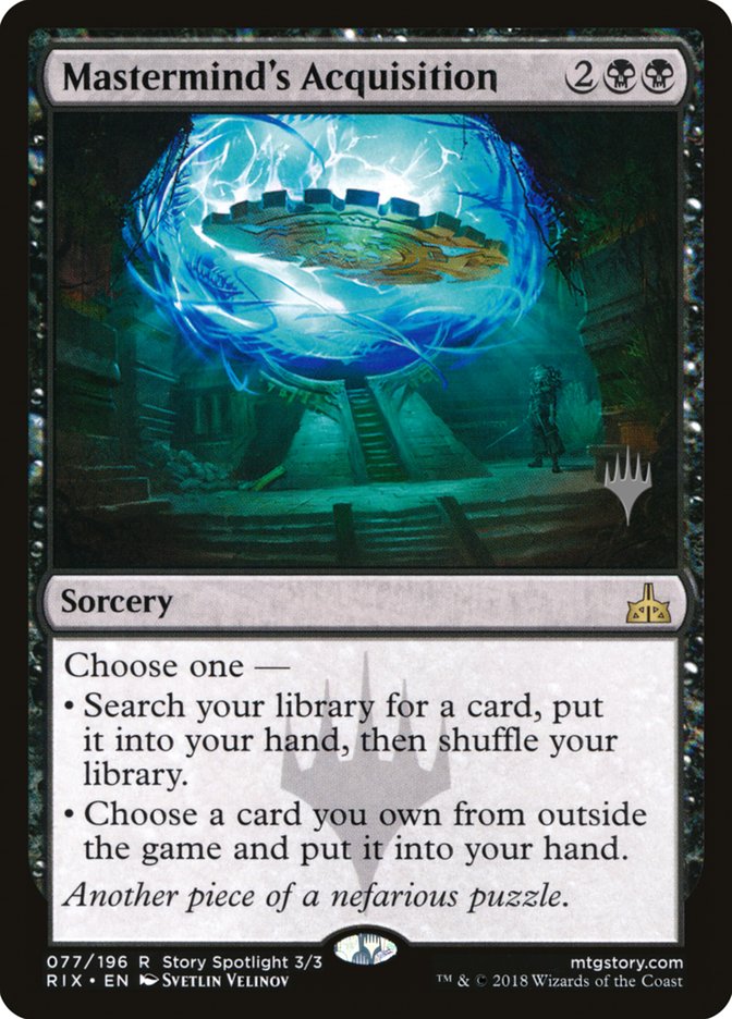 Mastermind's Acquisition [Rivals of Ixalan Promos] | Game Haven TX