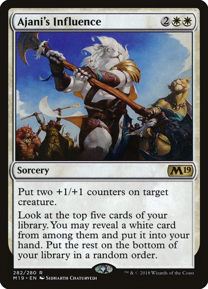 Ajani's Influence [Core Set 2019] | Game Haven TX