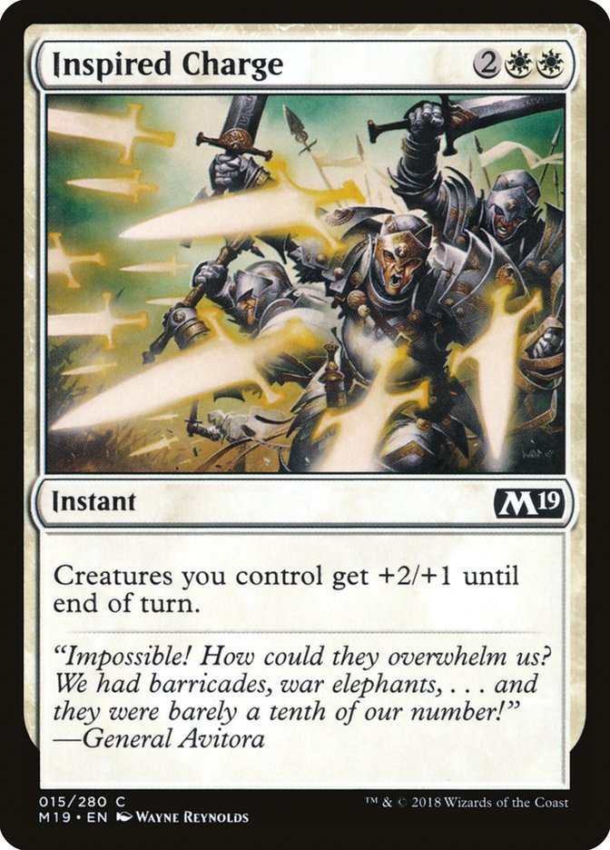Inspired Charge [Core Set 2019] | Game Haven TX