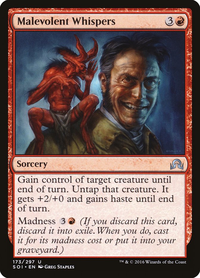 Malevolent Whispers [Shadows over Innistrad] | Game Haven TX