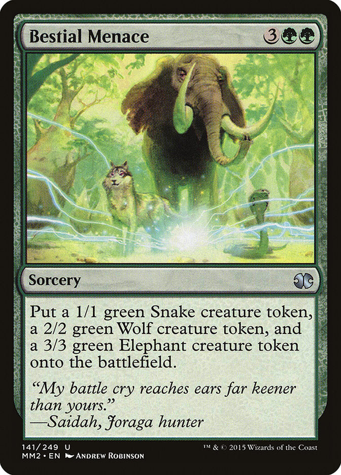 Bestial Menace [Modern Masters 2015] | Game Haven TX