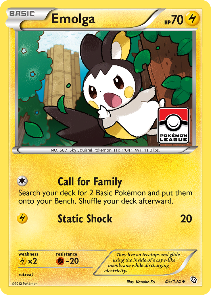 Emolga (45/124) [Black & White: Dragons Exalted] | Game Haven TX