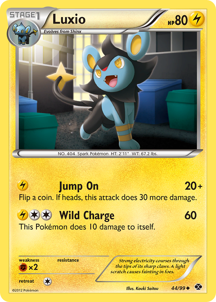 Luxio (44/99) [Black & White: Next Destinies] | Game Haven TX