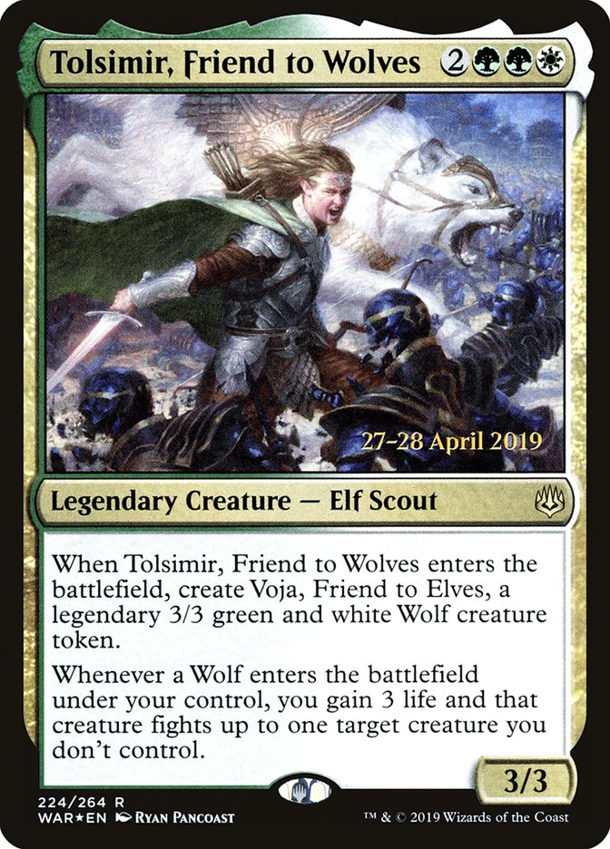 Tolsimir, Friend to Wolves [War of the Spark Promos] | Game Haven TX