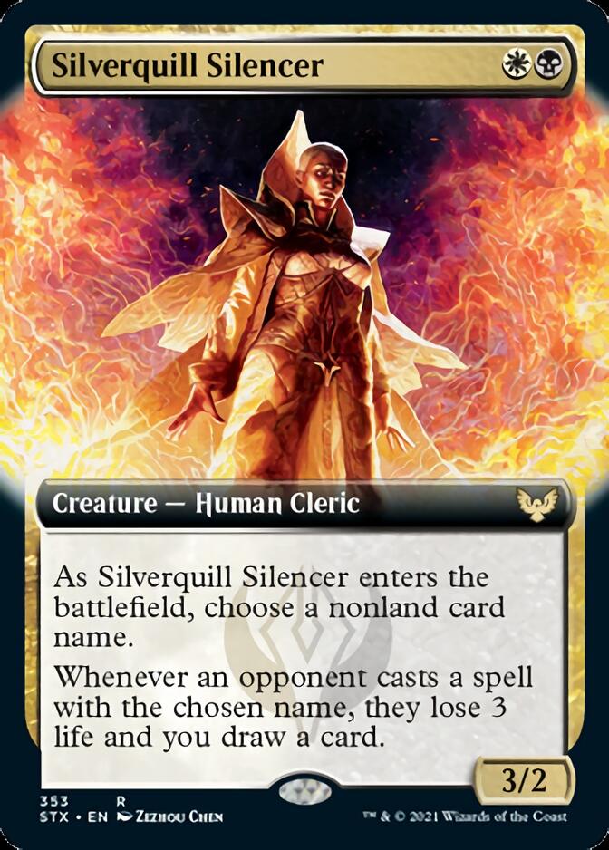 Silverquill Silencer (Extended) [Strixhaven: School of Mages] | Game Haven TX